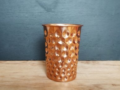 Beehive Hammered Copper Beaker