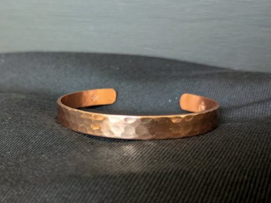 Hammered Pure Copper Bracelet