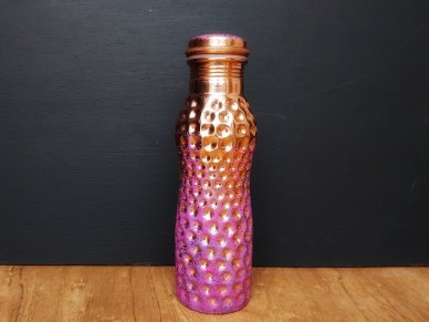 Violet Splash Pure Copper Water Bottle