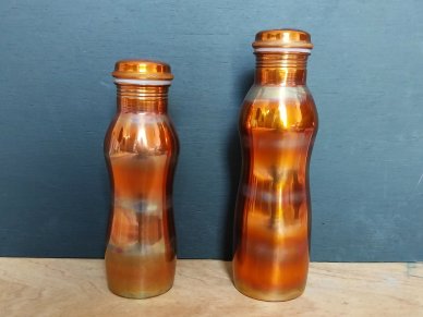Flame Painted Pure Copper Water Bottle 018