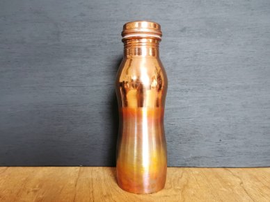 Flame Painted Pure Copper Water Bottle 020