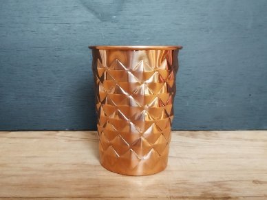 Diamond Hammered Copper Beaker
