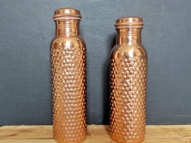 Studded Pure Copper Water bottle
